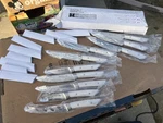 Cangshan 10 Piece Knife Set German Steel White Handles Kitchen Chef Block New. Fixed Price $144.00.