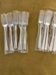(5) Dinner Forks Lenox Metropolitan 18/10 Stainless New Unused (2AVAILABLE). Fixed Price $63.75.