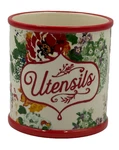 The Pioneer Woman Country Garden Ceramic Kitchen Utensil Holder - 6.75" New. Fixed Price $22.00.