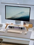 Bamboo Monitor Stand Riser With Cable Routing Slot, Ergonomic Computer Shelf .... Fixed Price $56.37.