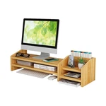 Catekro Monitor Stand Riser, 2 Tiers Wood With Storage Or.... Fixed Price $54.96.