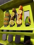 Boston Warehouse Exotic Fruit Spreader Set Of 4 Stainless Steel Knives Boxed. Fixed Price $15.83.