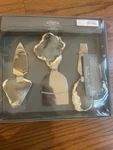Agate Cheese Knives Godinger Gatherings Genuine Natural Set Of 3 New. Fixed Price $25.00.