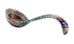 Polish Pottery 11" Soup Ladle By Zaklady Boleslawiec Unikat Pattern. Fixed Price $99.00.
