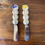 Concepts 19TH Golf Hole Cheese Spreaders Canape Knives Set Of 2 Stainless Steel. Fixed Price $9.99.