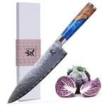 Samcook Damascus Chef Knife 8 Inch. Fixed Price $29.99.