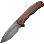 Civivi Mini Praxis Folding Knife 2.98" Damascus Blade Wood Handle C18026C-DS1. Fixed Price $59.50.