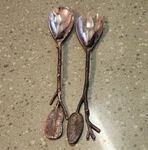 Michael Aram Twig & Leaf Salad Server Set. Fixed Price $50.00.