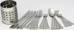 New Chef Craft 21710 Flatware Set With Holder 20 Pieces Stainless Steel 0497255. Fixed Price $19.89.