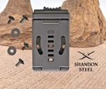 Leo Combat Triple-o Knife Belt Clip Black Grn Construction Dimensions: 3.5" X 2". Fixed Price $9.99.