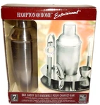 Hampton Home Entertainment 7 Piece Bar Caddy Stainless Steel Set 18/10 Finest. Fixed Price $34.00.