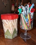 Bombay Pix Vintage Mcm Cocktail Bar Toothpicks Swizzle Sticks Swords 1950S. Fixed Price $24.99.
