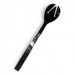 Atticus Salad Fork Servers Black Stainless Steel Handle 12. Fixed Price $15.00.