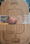New Gibson Home Sequoia Cutting Carving Board Beechwood Grooves. Fixed Price $20.00.