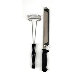 Montana Italy Stainless Steel Bread Knife + Vintage Spring Whisk Black Handle. Fixed Price $45.00.