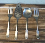 4 Pcs Serving Set Vintage Chesterfield Stainless By Present Fork Pie Cake Spoon. Fixed Price $16.24.