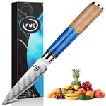 Fukep Paring Knife 3.5 Inch Damascus Small Fruit Ultra Sharp. Fixed Price $54.85.