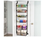 6-TIER Over The Door Hanging Storage Baskets Pantry Organizer Rack For Kitchen. Fixed Price $47.99.