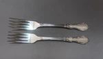 Oneida Betty Crocker Stainless Whittier 2 Dinner Forks 7 1/4". Fixed Price $20.00.