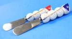 Concepts 19TH Hole Cheese Spreaders Canape Knives Set Of 2 Stainless Steel 5". Fixed Price $12.99.