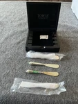 Towle Silversmiths Set Of 4 Cheese Knives Original Box. Fixed Price $25.00.