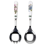 Portmeirion Botanic Garden - Salad Servers Azalea And African Lily. Fixed Price $36.56.