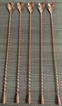 16 Inches Bar Spoon, Long Handle Mixing Stirrers For Drinks,stainless Steel Gold. Fixed Price $7.49.