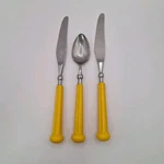 Vintage Oxford Hall Fashion Stainless Utensil Wear 3PCS Yellow Japan. Fixed Price $18.00.