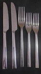 Oneida Chef's Table Dinner Flatware Silverware 2 Salad Forks, 1 Fork, Knives. Fixed Price $12.15.