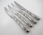 Southern Living Gallery 4 Steak Knives Glossy Stainless Steel Flatware. Fixed Price $59.00.