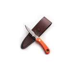 Knives Of Alaska Cub Bear D2 Steel Blade With Leather Sheath (orange). Fixed Price $77.39.