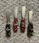 Boston Warehouse Set Of Jam Cheese Butter Spreaders Berry Baskets 4.5. Fixed Price $17.99.