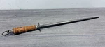 Vintage F. Dick Germany Honing Steel Butcher Knife Sharpening Rod W/wood Handle. Fixed Price $79.95.