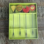 Boston Warehouse Cheese Cocktail Picks Appetizer Forks Set Of 4 Party Wine Event. Fixed Price $16.80.