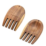 Muso Acacia Salad Hands, Wooden Tongs For Serving Mixes, Set.... Fixed Price $13.73.