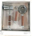 Barware Stainless Steel Tool Set Jigger Strainer Bottle Opener Project 62. Fixed Price $5.40.