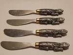 Arthur Court Designs Rabbit Spreader Knife Style #4-58 Set. Fixed Price $16.00.