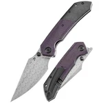 Kansept Knives Fenrir Damascus Steel Folding Blade Titanium Handle - K1034Z2. Fixed Price $170.99.