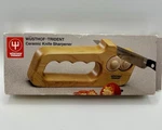 Wusthof Trident Ceramic Knife Knives Sharpener Wooden Handle Kitchen Tool Mib. Fixed Price $24.99.