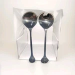 Mariposa Set Of 2 Salad Server Spoon Utensils 1993 Swirl Shell 13 Inch Long. Fixed Price $24.95.