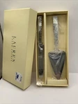 Ralph Lauren Watchband Cake Knife Server Stainless Steel Set. Fixed Price $49.99.