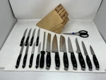 Henckels Forged Premio 18-PIECE Knife Block Set. Fixed Price $217.46.