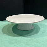 Better Homes & Gardens Stoneware Cake Plate Stand White 11.5 Euc. Fixed Price $20.00.