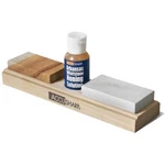 Accusharp Arkansas Whetstone Combo Kit Fine & Med. Grit Natural W/1OZ Honing Oil. Fixed Price $29.29.