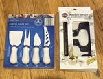 Norpro Cheese Marker Set W/ Gold Pen 7-PCS + Crofton 4-PC Knife *new. Fixed Price $19.50.