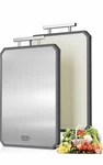 Snow Clad Metal Rectangular Cutting Board Easy Clean Silver White. Fixed Price $11.99.