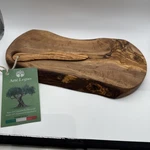 Arte Legno Italy Solid Olive Wood Cheese/cutting Serving Board & Knife 11.75". Fixed Price $23.00.