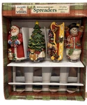 Susan Winget Boston Warehouse Set Of 4 Christmas Spreaders Stainless Steel. Fixed Price $9.99.