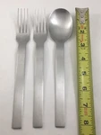 Herdmar Inox Tintim Stainless 2 Dinner Forks, 1 Soup Spoon Portugal. Fixed Price $17.99.