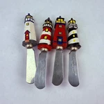 Boston Warehouse Lighthouse Cheese Spreader Set 4 Stainless Steel Nautical Decor. Fixed Price $32.66.